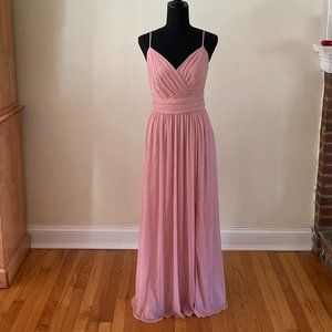 David's Bridal Bridesmaid dress in Dusty Rose size 10